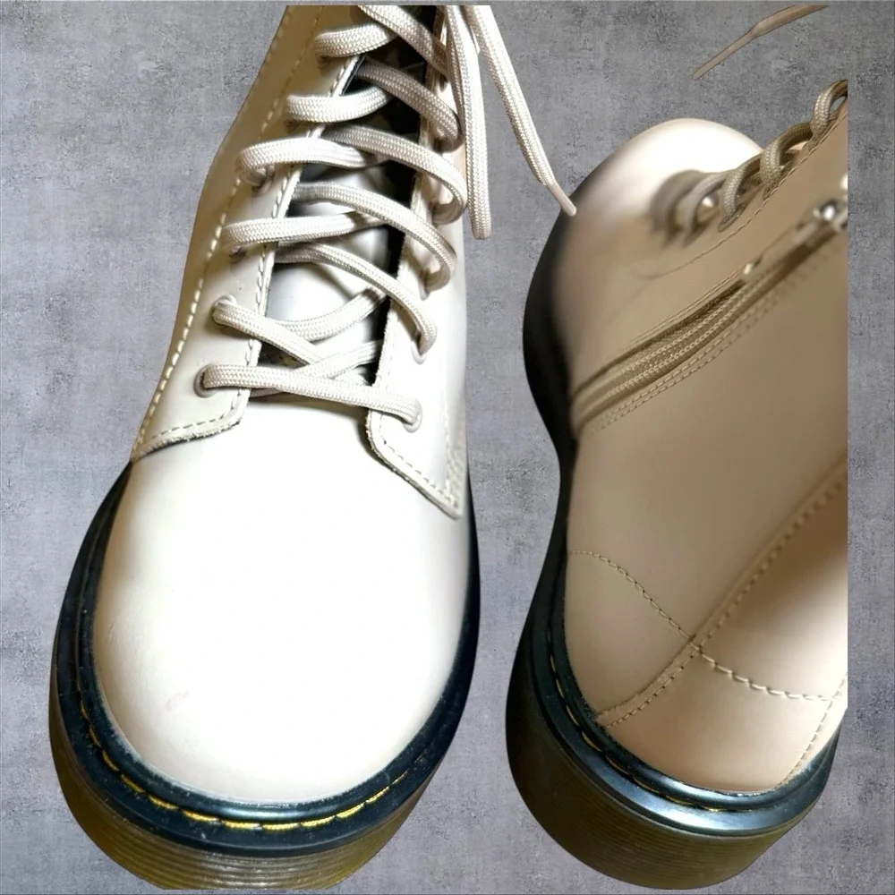 Dr. Martens Patent‎ Leather Pink Combat Boots1460 Kids Size 3